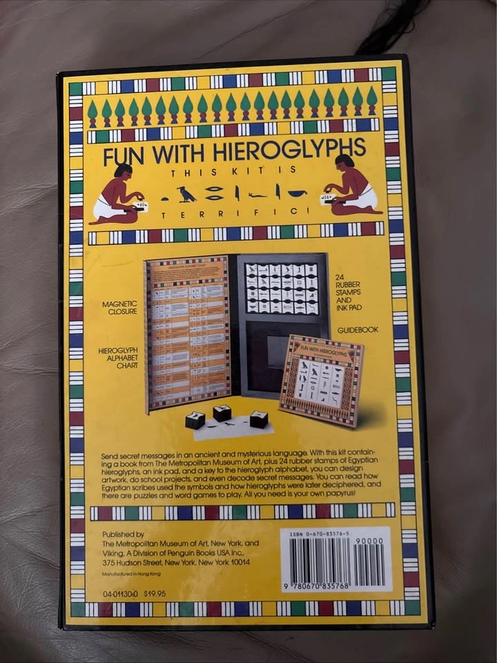 Fun With Hieroglyphs Kit - Metropolitan Museum of Art - photo 2