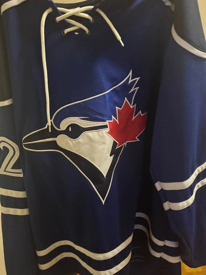 Ernie Clement Hockey Jersey Blue Jays Giveaway - photo 2