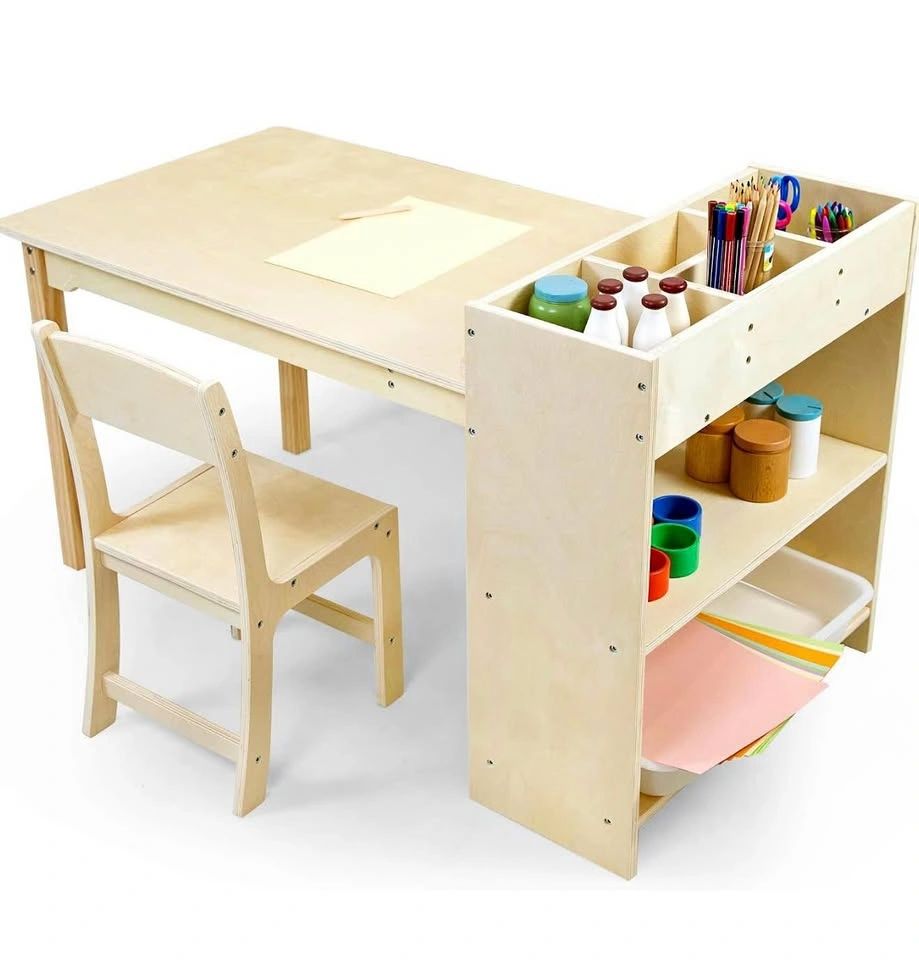 Brand New in Box Wooden Kids Art Table and Chair Set