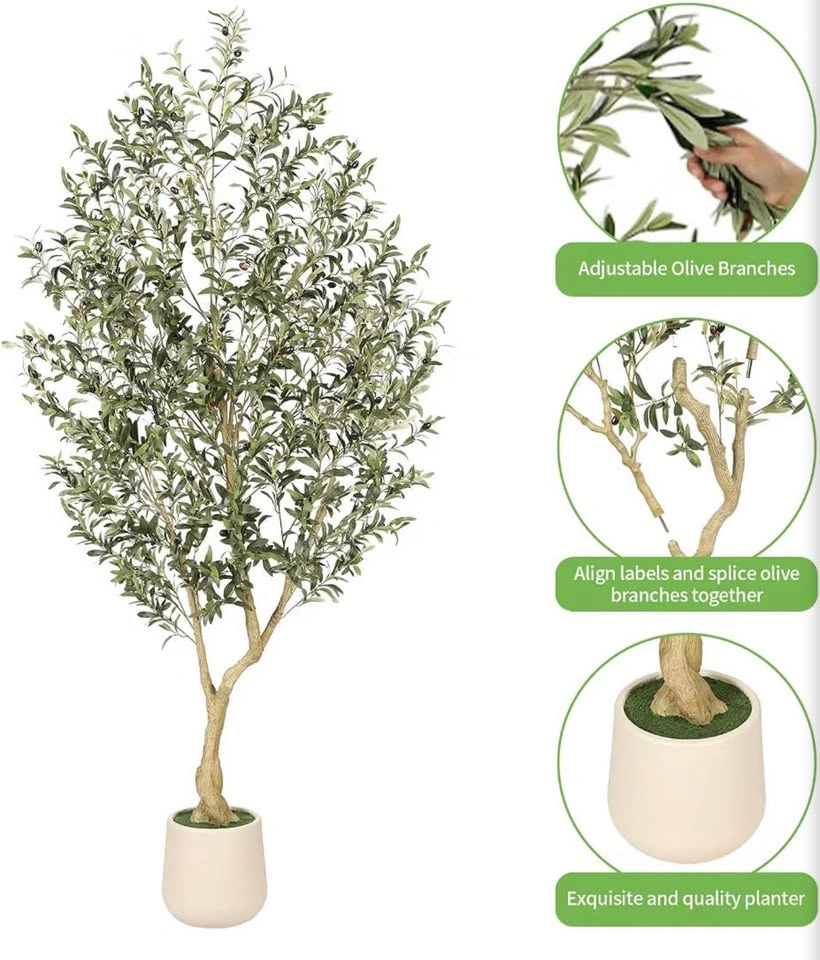 Brand New in Box Realead 7ft Artificial Olive Tree - photo 4