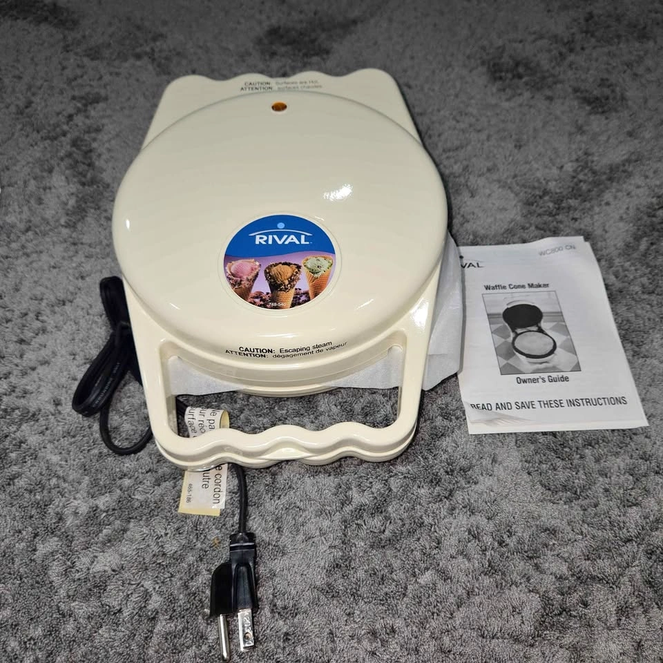 Rival Treat Shoppe Waffle Cone Maker (Model WC800-CN)