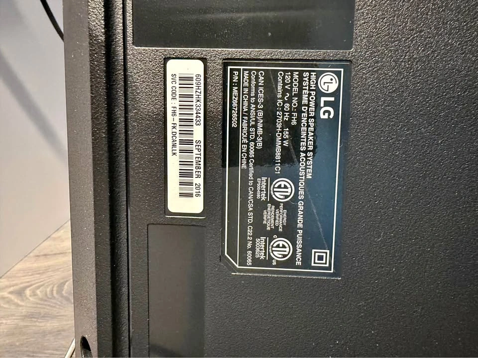 LG FH6 High Power Speaker System Karaoke Machine and Mixer