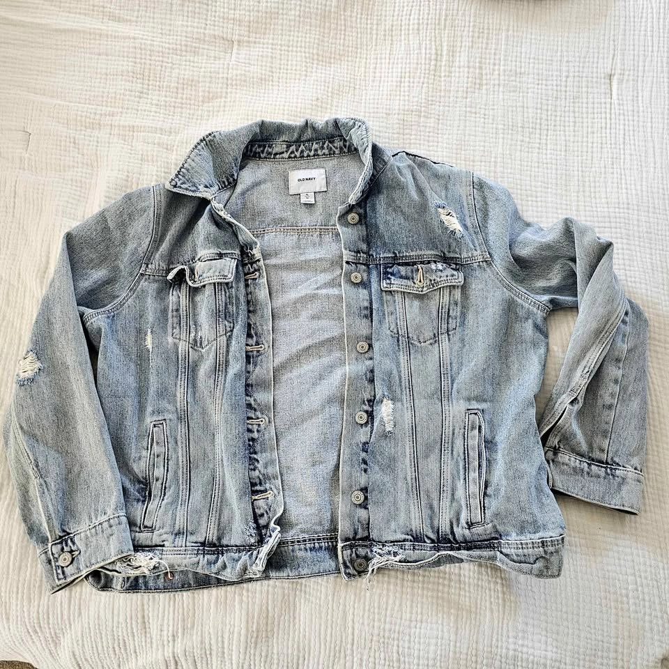 Old Navy Distressed Denim Jacket