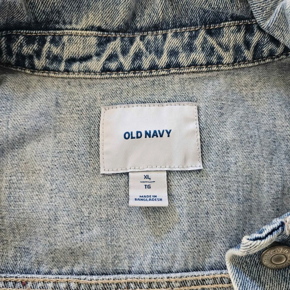Old Navy Distressed Denim Jacket - photo 2