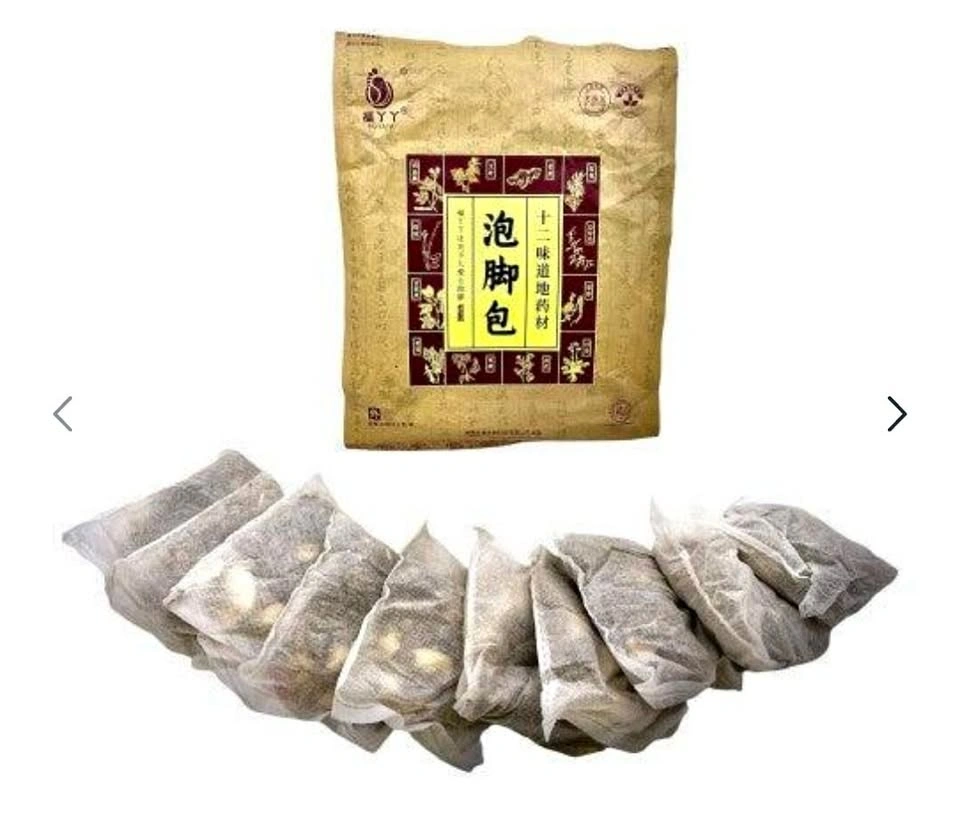 🏈 Twelve Herb Traditional Herbal Foot Soak Bags - 10 Pack