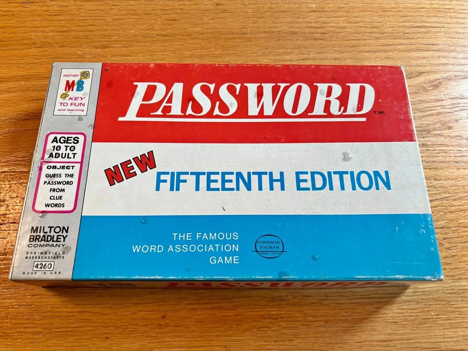 VTG MB Password 15th Edition Board Game