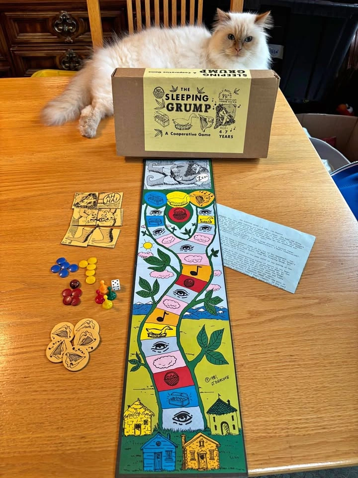 Vintage Family Pastimes "The Sleeping Grump" Board Game (1981)