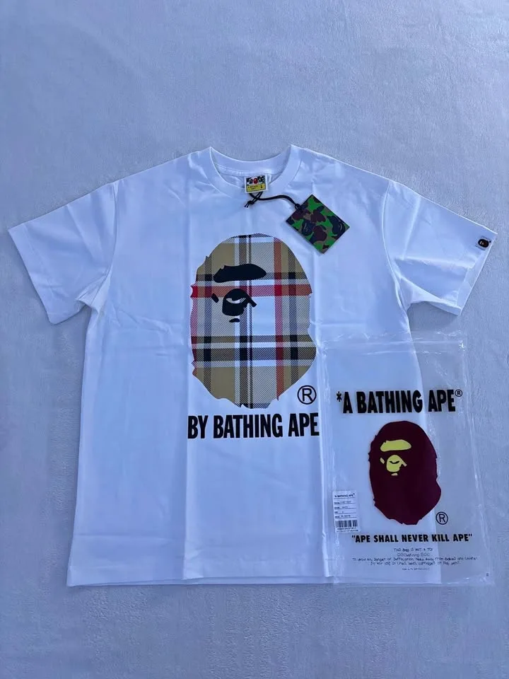 BAPE T-Shirt White Size L
