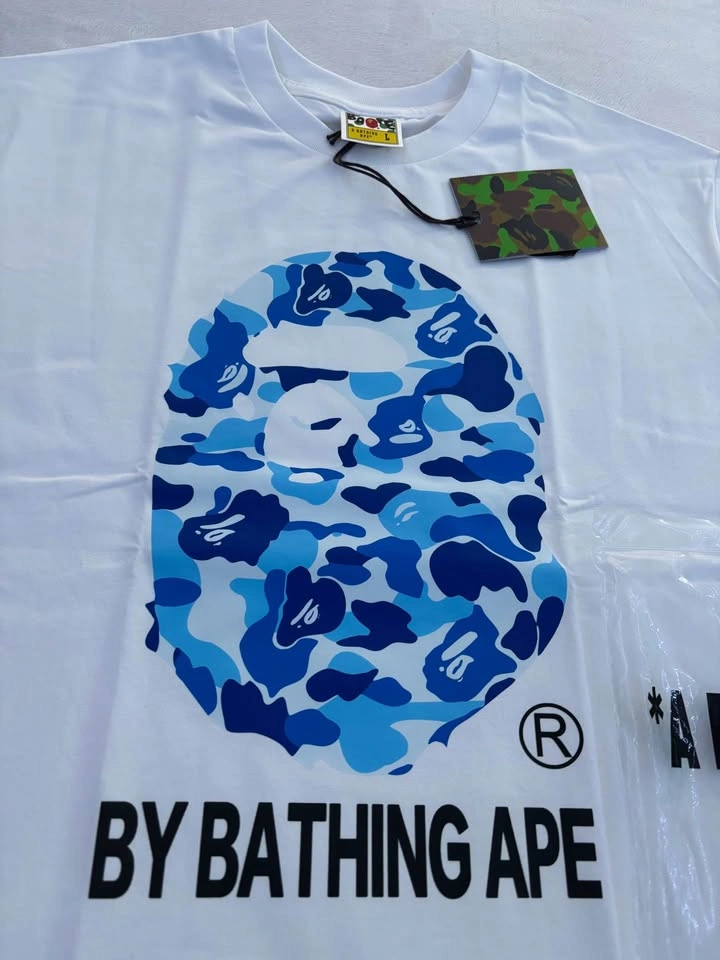 BAPE T-Shirt White Blue Size L - photo 2