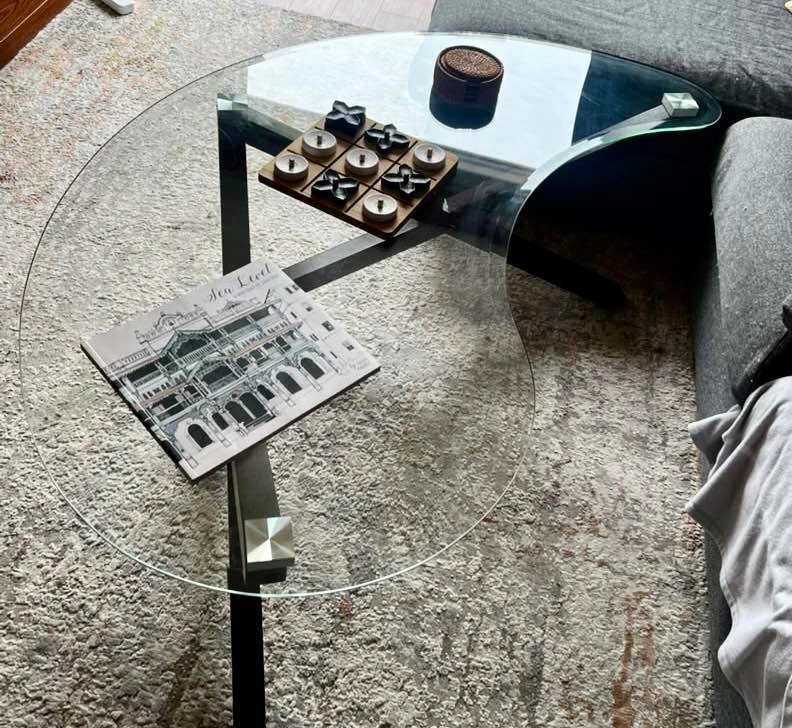 Glass Top Coffee Table - photo 2