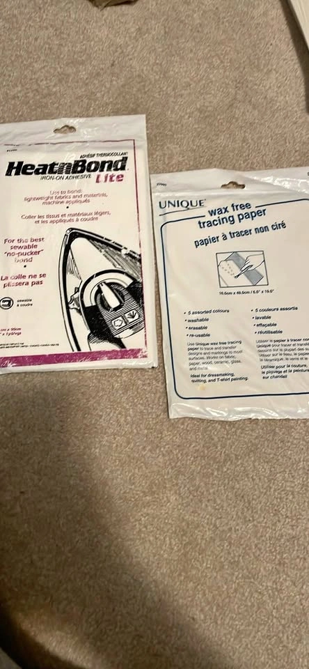 HeatnBond Lite Iron-On Adhesive and Unique Wax Free Tracing Pape