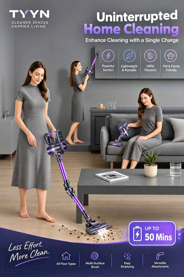 TIAH Cordless Home Vacuum Cleaner
