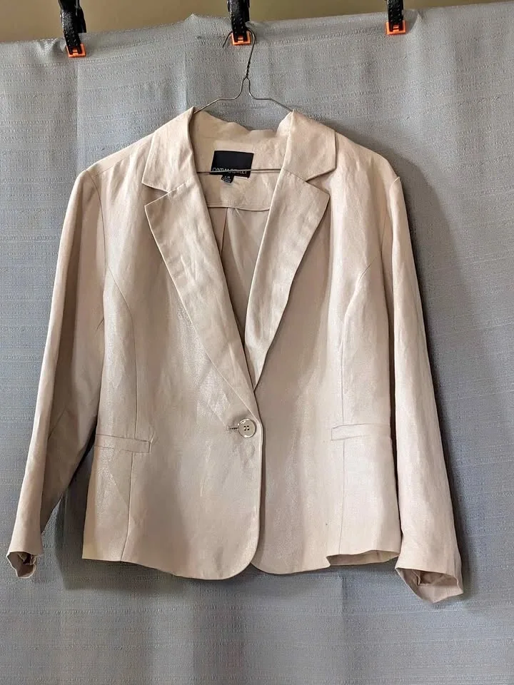 Cynthia Rowley Beige Blazer Size L