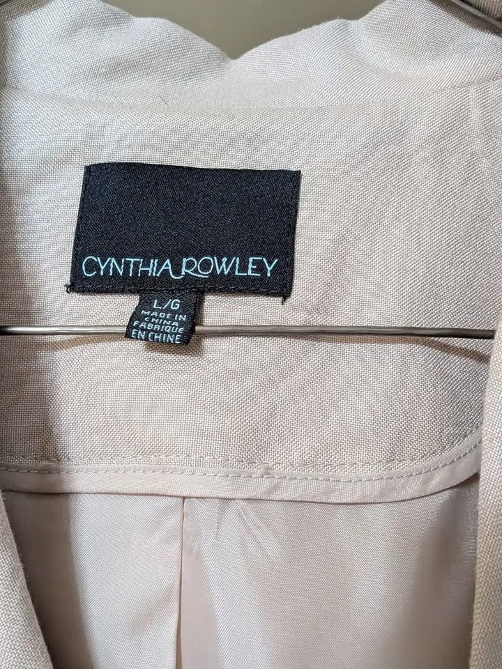 Cynthia Rowley Beige Blazer Size L - photo 2