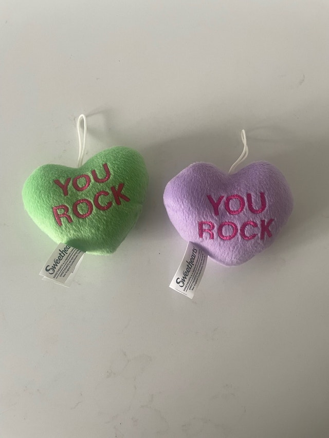 🏈Sweethearts Plush Heart Ornaments