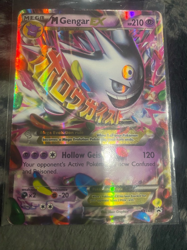 M Gengar EX XY166 Blackstar Promo Pokémon Card