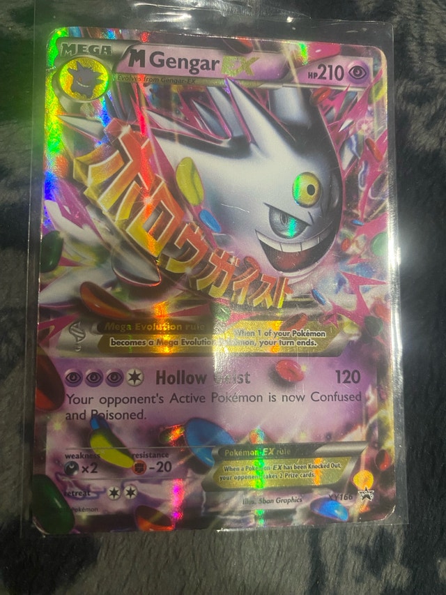 M Gengar EX XY166 Blackstar Promo Pokémon Card - photo 2