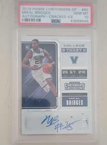 2018 Panini Contenders Draft Picks - Mikal Bridges #60