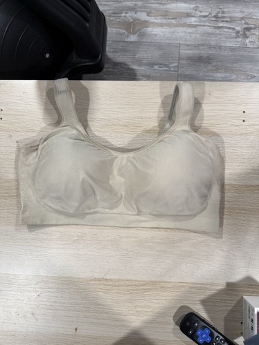 Shapermint Essentials Wireless Padded Seamless Bralette Bra Beig - photo 2