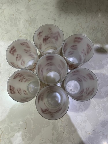 Drinkware Set of 7 White and brown Souvenir of Canada rcmp horse - photo 4