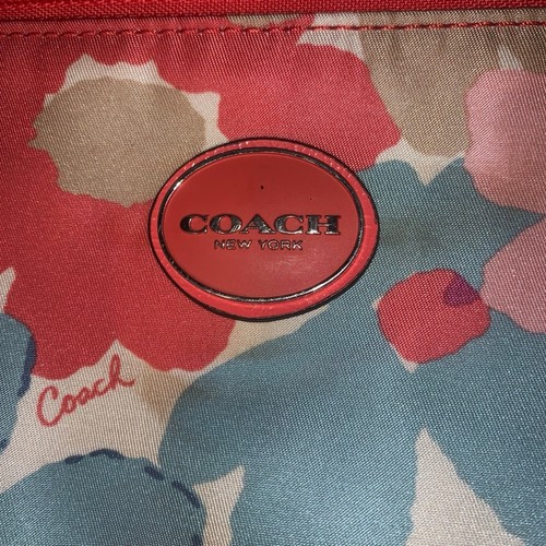 Women's Coach Floral Crossbody Bag One Size Multicolor Orange - photo 3