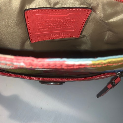 Women's Coach Floral Crossbody Bag One Size Multicolor Orange - photo 4