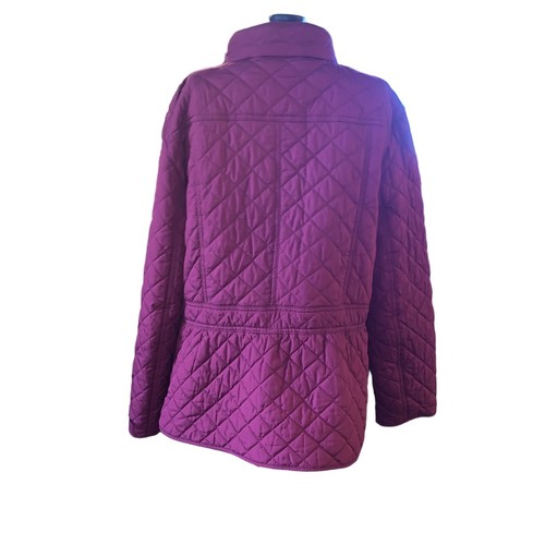 Women's Talbots Quilted Jacket Size XL Fuschia - photo 2