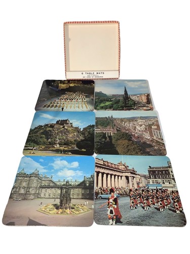 Vintage Joy Leigh of Edinburgh Table placemats Scottish