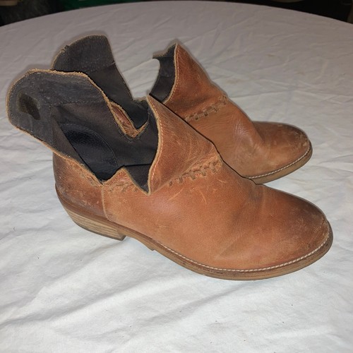 Women's Musse & Cloud Brown Leather Ankle Boots US 6 - photo 2