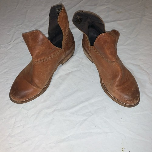 Women's Musse & Cloud Brown Leather Ankle Boots US 6 - photo 4