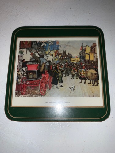 Pimpernel Dining Coasters Set of 6, Green & Brown, One Size - photo 3