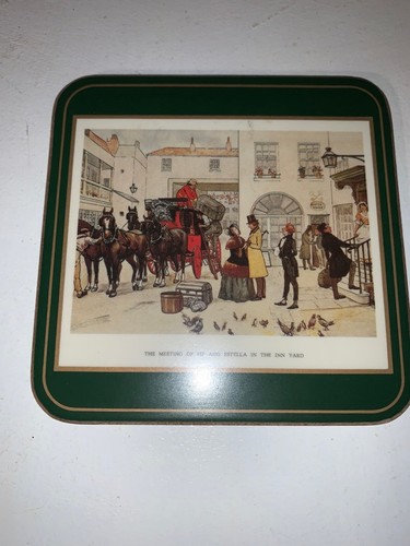 Pimpernel Dining Coasters Set of 6, Green & Brown, One Size - photo 4