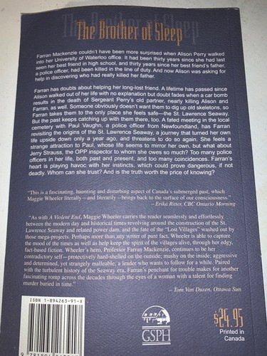 The Brother of Sleep paperback author signed - photo 2