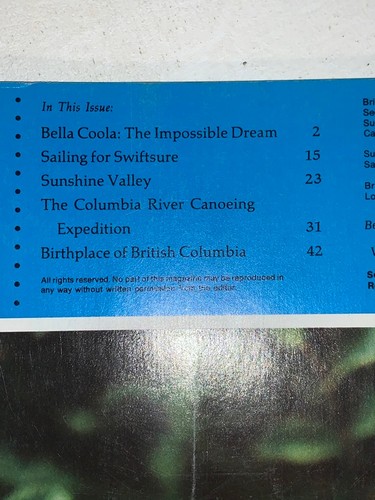 1977 British Columbia Magazine spring summer winter - photo 4