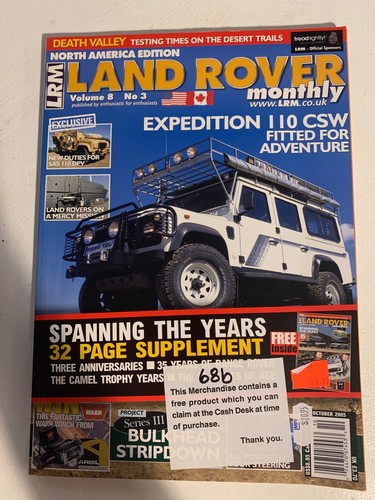 Land Rover Monthly October 2005 Magazine Collectors Edition - photo 2