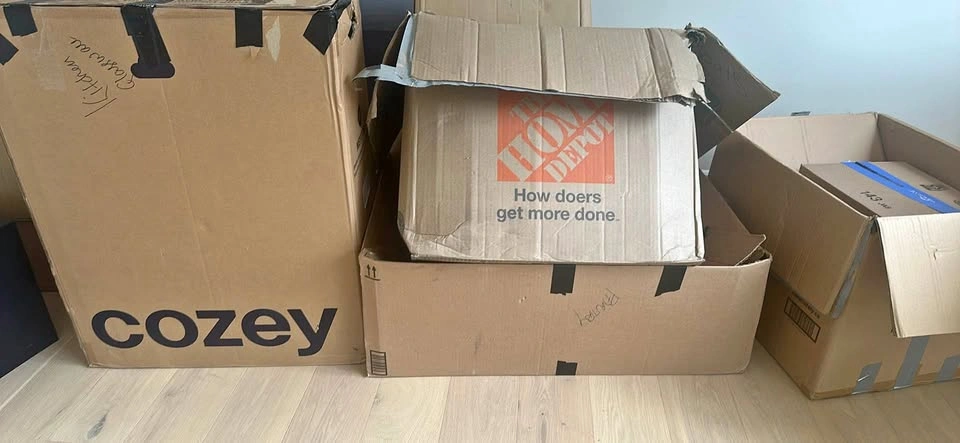 Assorted Cardboard Moving Boxes