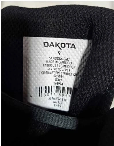 Dakota Work Pro Safety Boots - Size 9 - CSA Approved - photo 5
