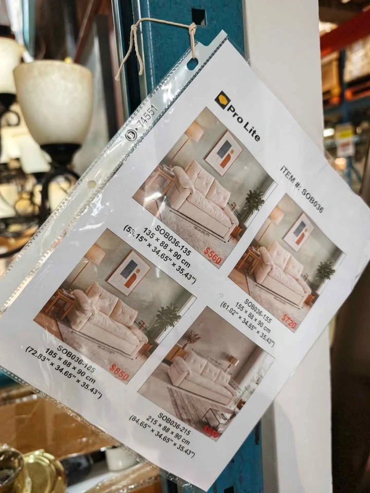 Pro Lite SOB036-185 White Sofa - photo 3
