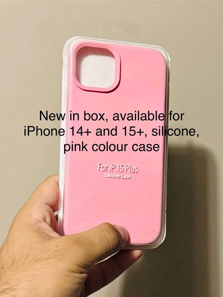 iPhone 14+ and iPhone 15+ silicone pink case *NEW*