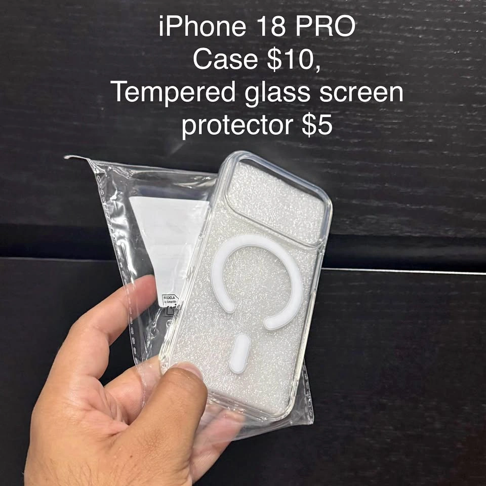 iPhone 18 PRO Case Back Cover - clear transparent protective cas