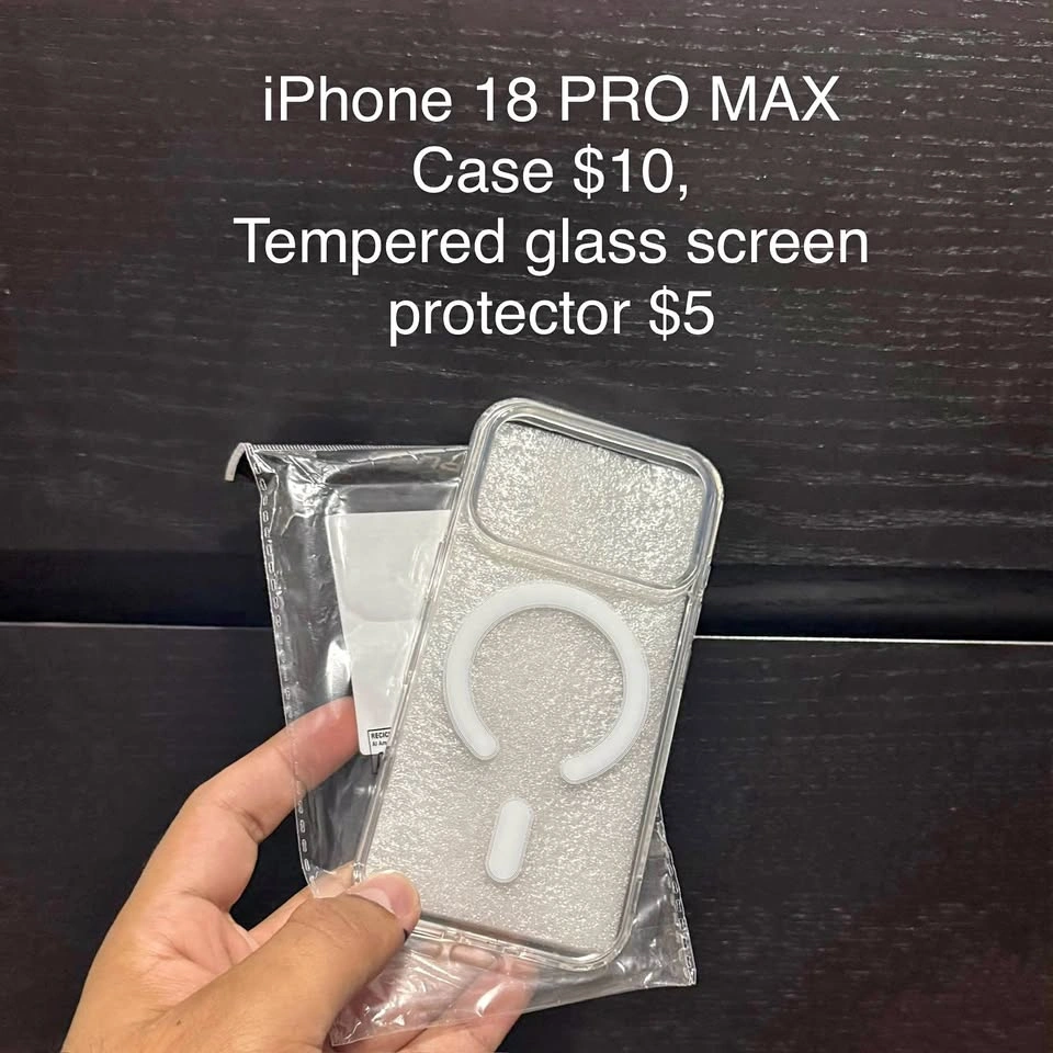iPhone 18 PRO MAX Case Back Cover - clear transparent protective