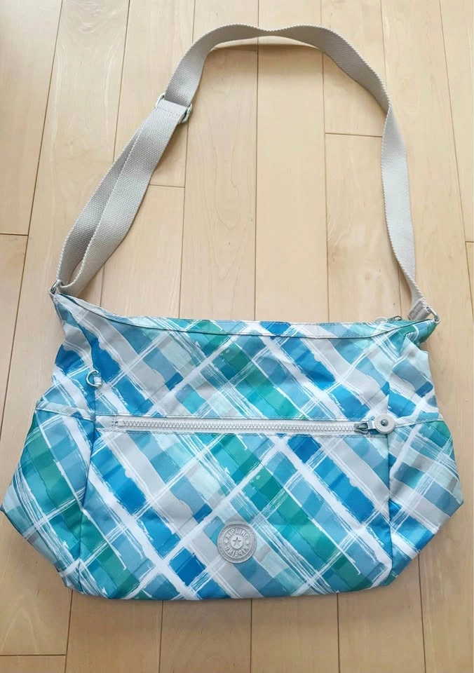 Kipling Blue and Green Patterned Crossbody Bag