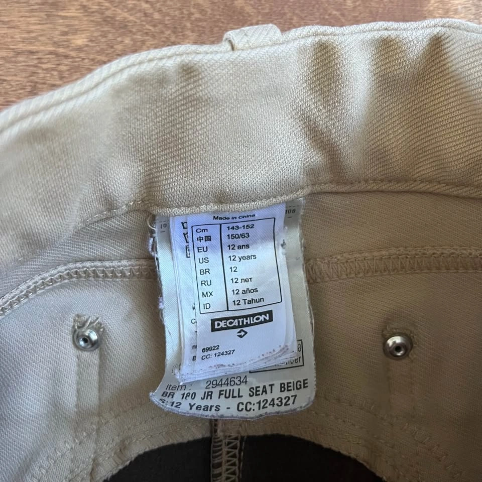Decathlon 12y girls horseback riding pants - photo 2