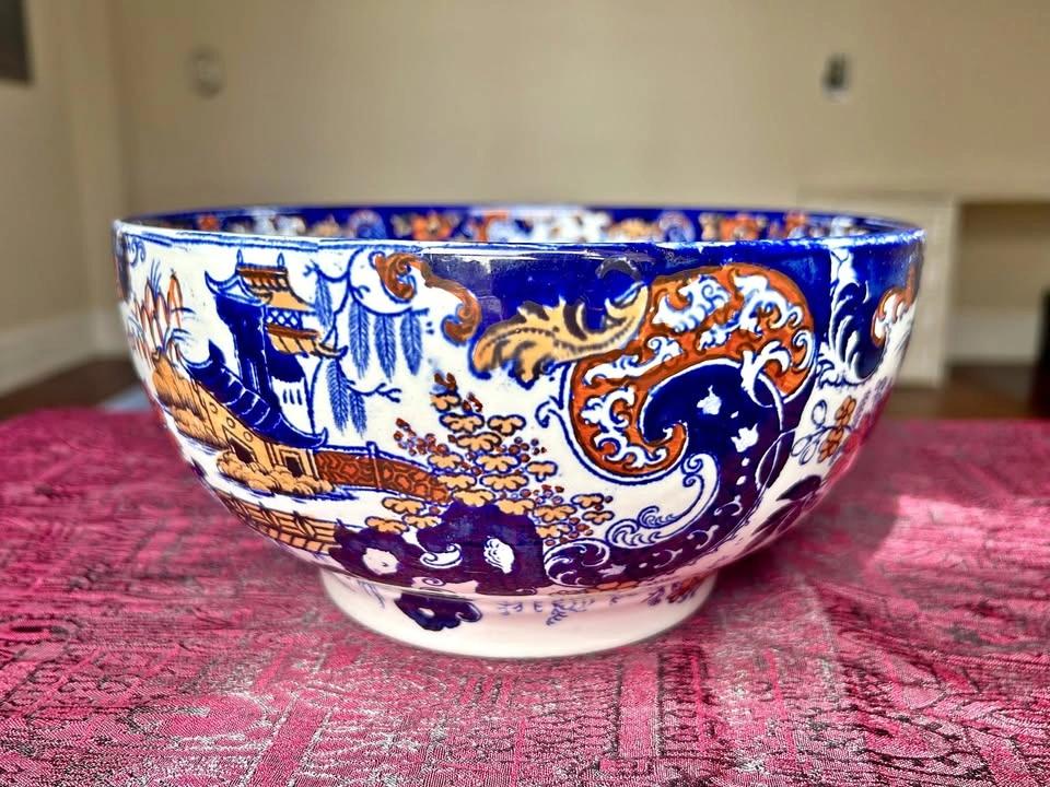 Antique Ridgways "Chinese Japan" Imari Bowl (c. 1890s)
