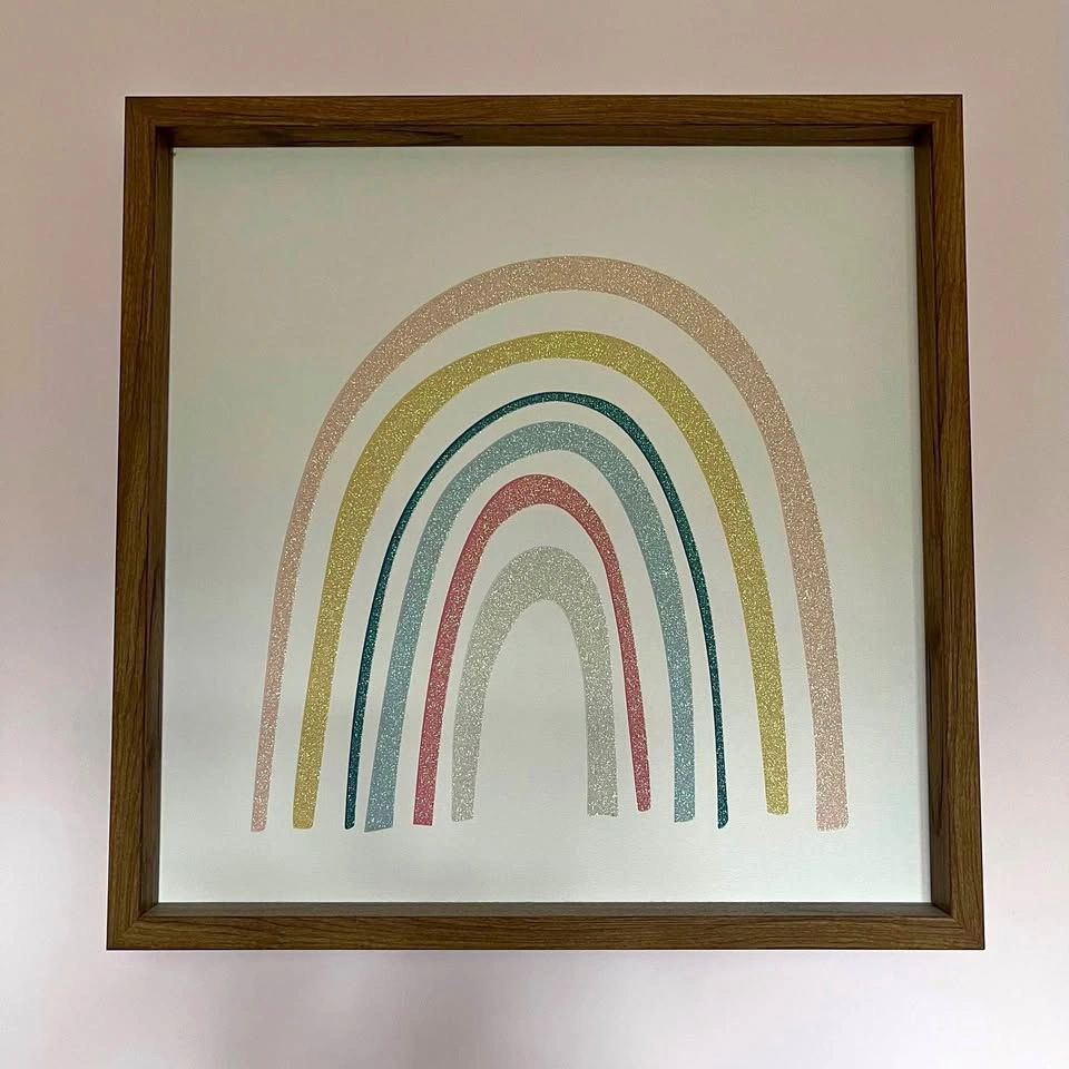 Rainbow framed picture bedroom decoration