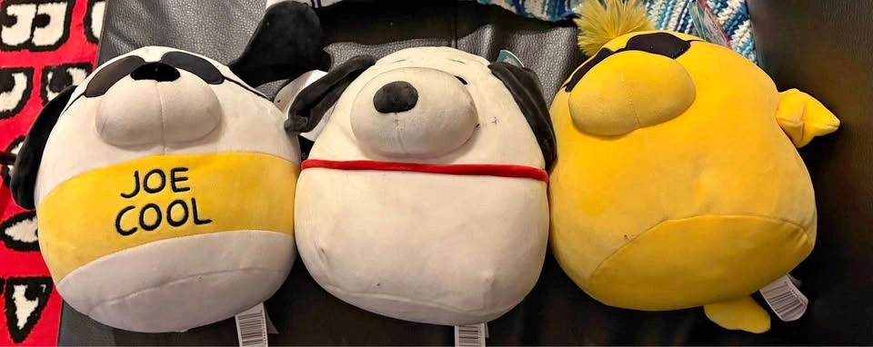 Squishmallows Peanuts Snoopy Joe Cool Woodstock Plush Set