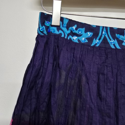 Soft Surroundings Maxi Skirt Womens XS Pink Floral Sequin Coin - photo 3