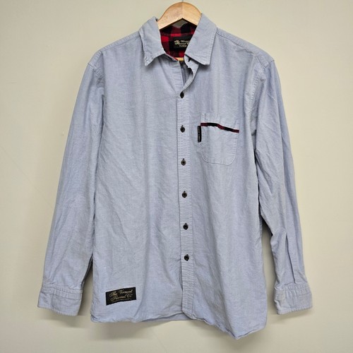 The Vermont Flannel Co Shirt Mens XL Blue Button Up Rugged