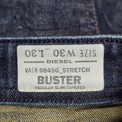 Diesel Buster Jeans Mens 30x30 Dark Wash Cotton Stretch Slim Tap - photo 5