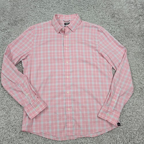 Faherty Mens Plaid Button Down Movement Shirt Size Large